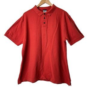 Patagonia Polo Shirt Men's Size Large Red Organic Cotton Embroidered Logo 52825